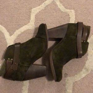 Rag and Bone green and brown booties